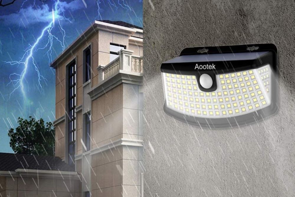 Aootek New Solar Fence Lights with Lights Reflector